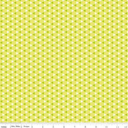 100% Cotton - Vibrance (Triangle Gingham) - RBC15956 - Pear - Leslie Ryan - 43 In wide