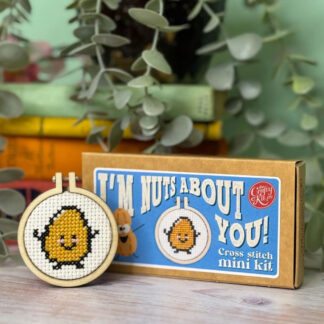The Crafty Kit - Mini Matchbox Cross Stitch Kit - I'm Nuts About You!
