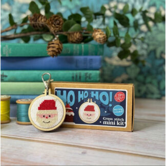 The Crafty Kit - Mini Matchbox Christmas Cross Stitch Kit - Ho Ho Ho!