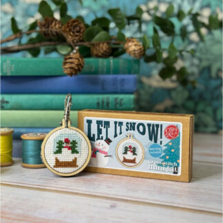 The Crafty Kit - Mini Matchbox Christmas Cross Stitch Kit - Let It Snow