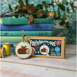The Crafty Kit - Mini Matchbox Christmas Cross Stitch Kit - You're Fab-yule-ous!