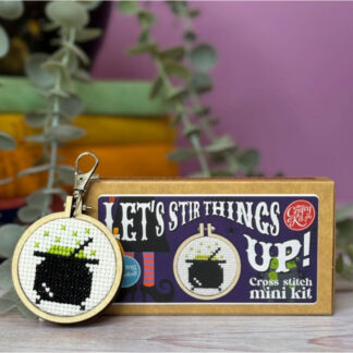 The Crafty Kit - Mini Matchbox Cross Stitch Kit - Let's Stir Things Up!