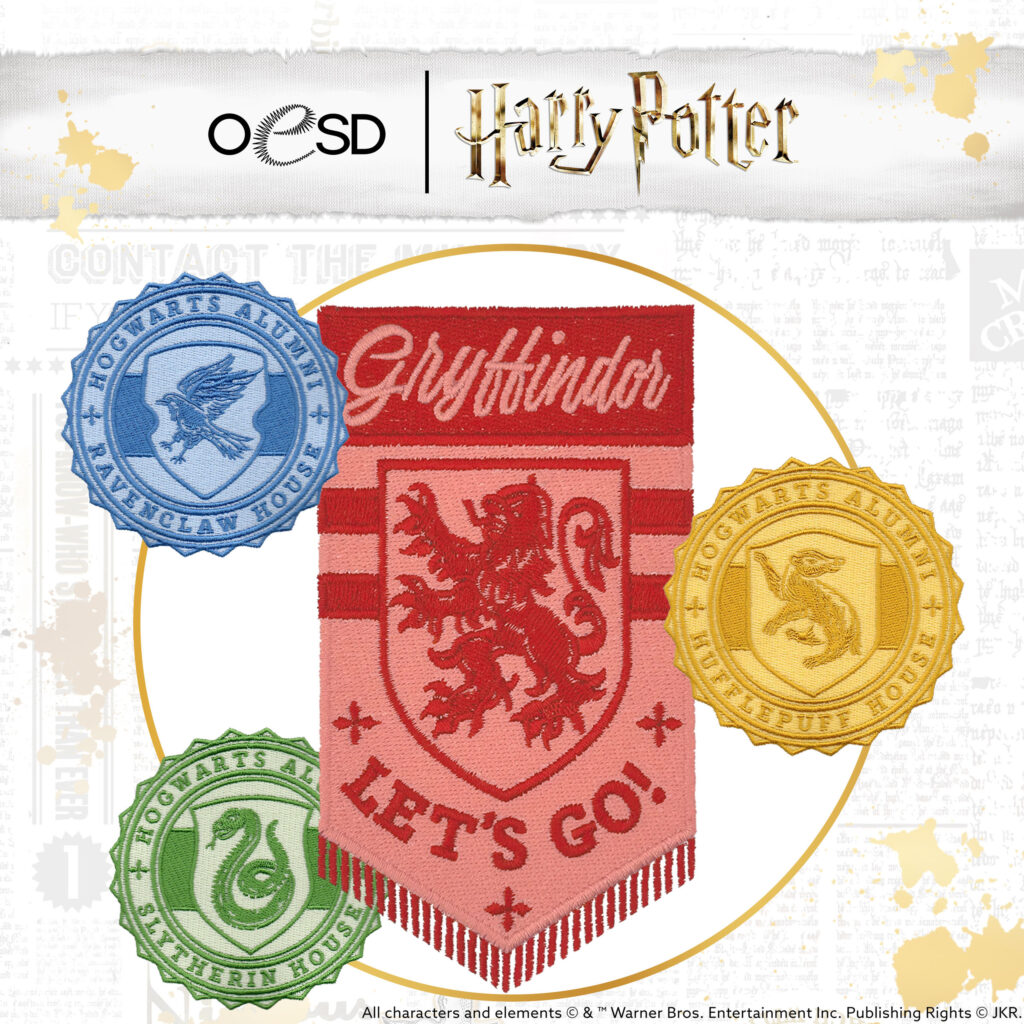 OESD - Embroidery Design - Harry Potter House Champions
