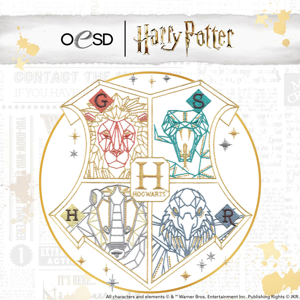 OESD - Embroidery Design - Harry Potter Mythical Magic Crests