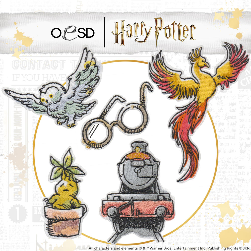 OESD - Embroidery Design - Harry Potter Watercolor Icons