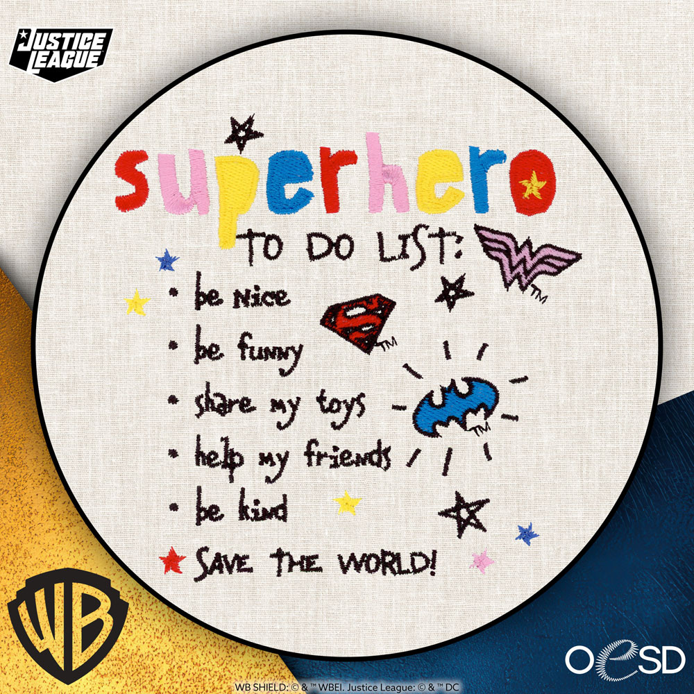 OESD - Embroidery Design - Baby Justice League