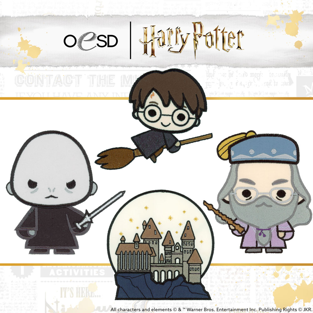 OESD - Embroidery Design - Harry Potter Chibi Appliques