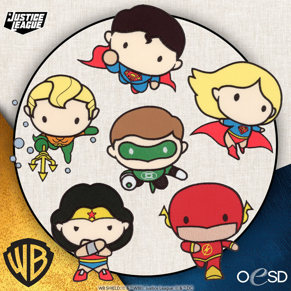 OESD - Embroidery Design - Justice League Chibi Appliques