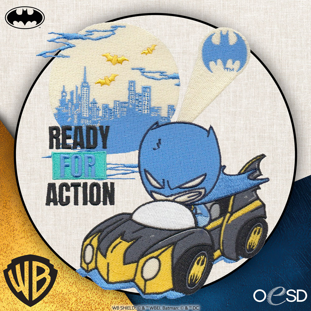 OESD - Embroidery Design - Batman - Ready for Action