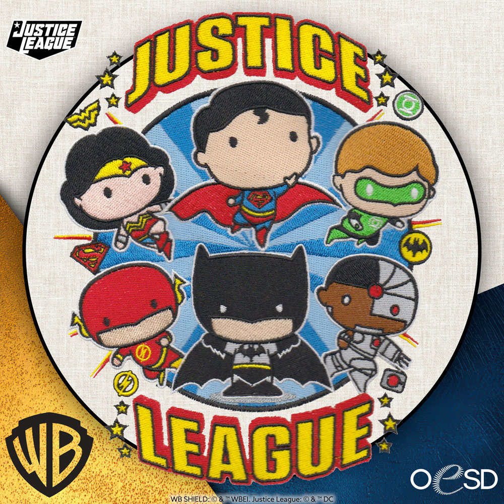 OESD - Embroidery Design - Justice League Chibi Scenes