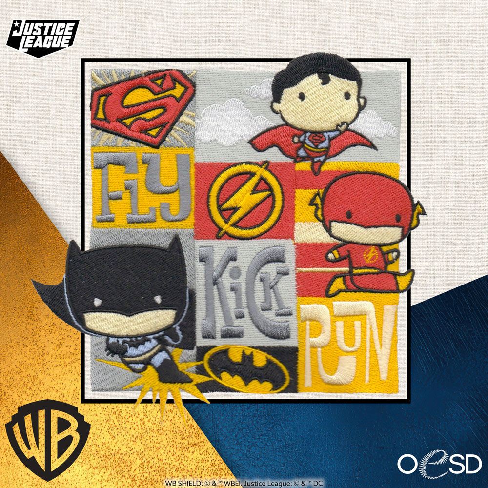 OESD - Embroidery Design - Justice League Chibi Babies