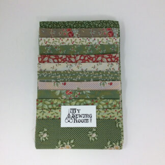 Fabric Bundle - Tilda Pine Merry Little Christmas Curated Fabric Bundle - 12 unique .15m strips of fabric