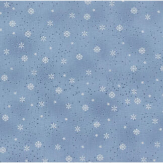 100% Cotton - We Love Christmas 2025 - 4592-613 - Light Blue/Silver Snowflakes - Stof Fabrics