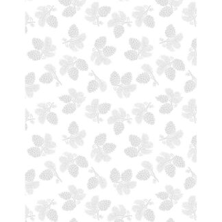 100% Cotton - Essentials Stocking Stuffers - 39166-100 - Pinecone Toss - White on White - Wilmington Prints