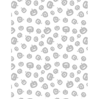 100% Cotton - Essentials Spooky Spectacle - 39179-100 - Pumpkin Toss - White on White - Wilmington Prints