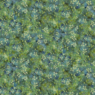 100% Cotton - Forest Whisper (Tonal Floral) - Fleur-CD3687 - Green - Timeless Treasures - 44 in wide