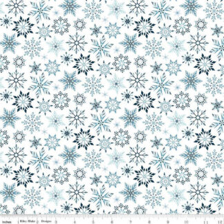 100% Cotton - Winter Magic (Snowflakes) - C16365 - White - Dani Mogstad - 44 in wide