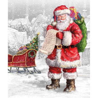 100% Cotton Panel - More Christmas Wishes Santa's List - RBC16550 - Panel - The RBD Designers - 35 1/2" x 43"