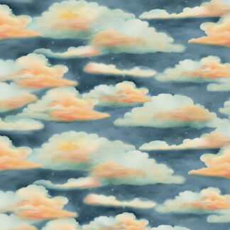 100% Cotton - Glorious Fall - 33910-448 - Sky Day Night Blue - Nancy Mink - 44 in wide