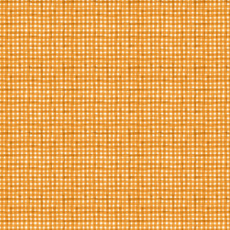 100% Cotton - Glorious Fall - 33913-181 - Gingham Check Orange - Nancy Mink - 44 in wide