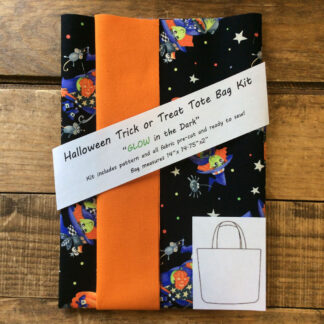 Glow in the Dark Halloween Witch Tote Bag - 14in x 14.75in x 2in