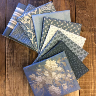 Fat Quarter Bundle - Franklin House Blue - 9 cotton Fat Quarters