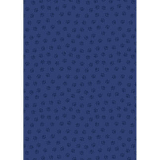 100% Cotton - The Purrfect Book Club - A962C - Blue Paws - by Lewis and Irene