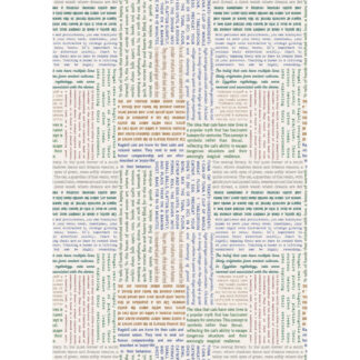 100% Cotton - The Purrfect Book Club - A964A - Multi Cat Text on Cream - by Lewis and Irene