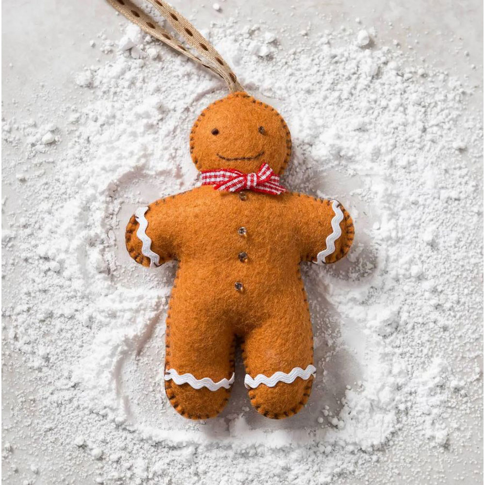 Corinne Lapierre - Wool Mix Felt Craft Mini Kit - Gingerbread Man