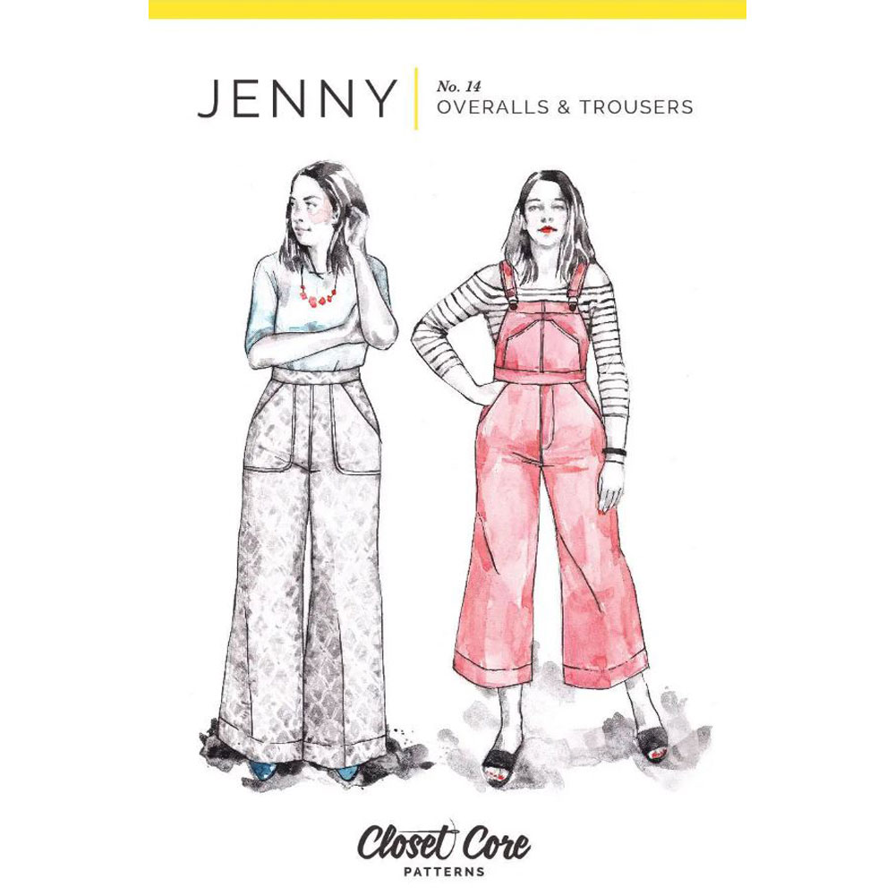 Closet Core Patterns - Sewing Pattern - 014JEN - Jenny Overalls + Trouser