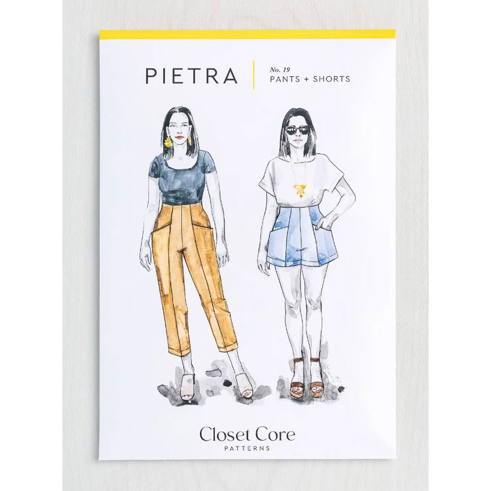 Closet Core Patterns - Sewing Pattern - 019PIE - Pietra Pants + Shorts