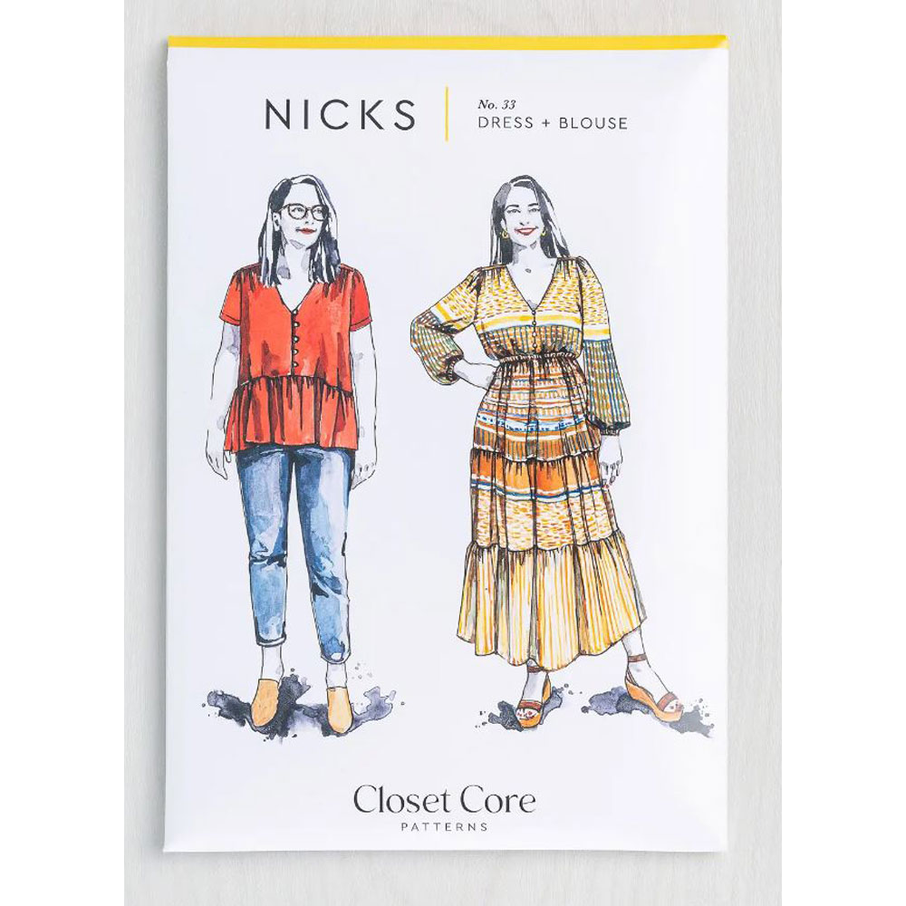 Closet Core Patterns - Sewing Pattern - 033NIC - Nicks Dress + Blouse