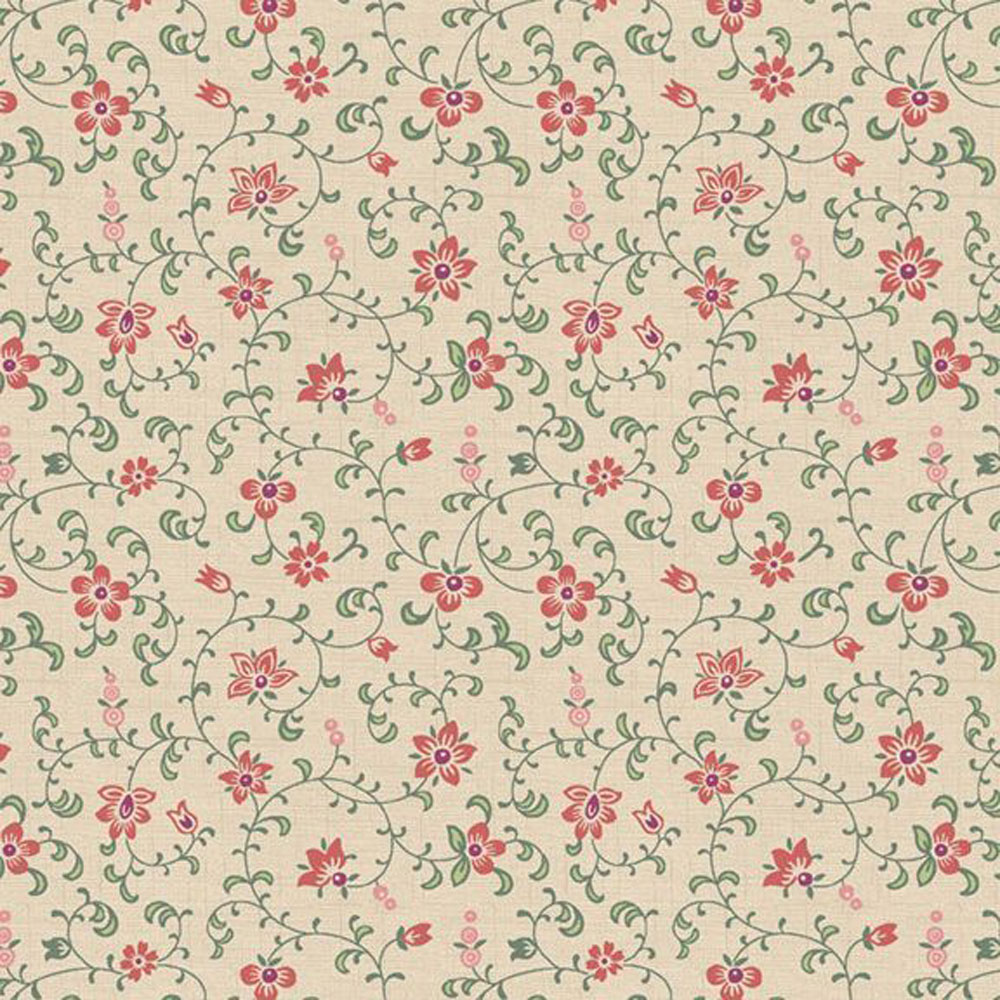 100% Cotton - Cottage Lace (Vines and Flowers) - R261468D - Multi - Kellie Beckwith - 44 in wide