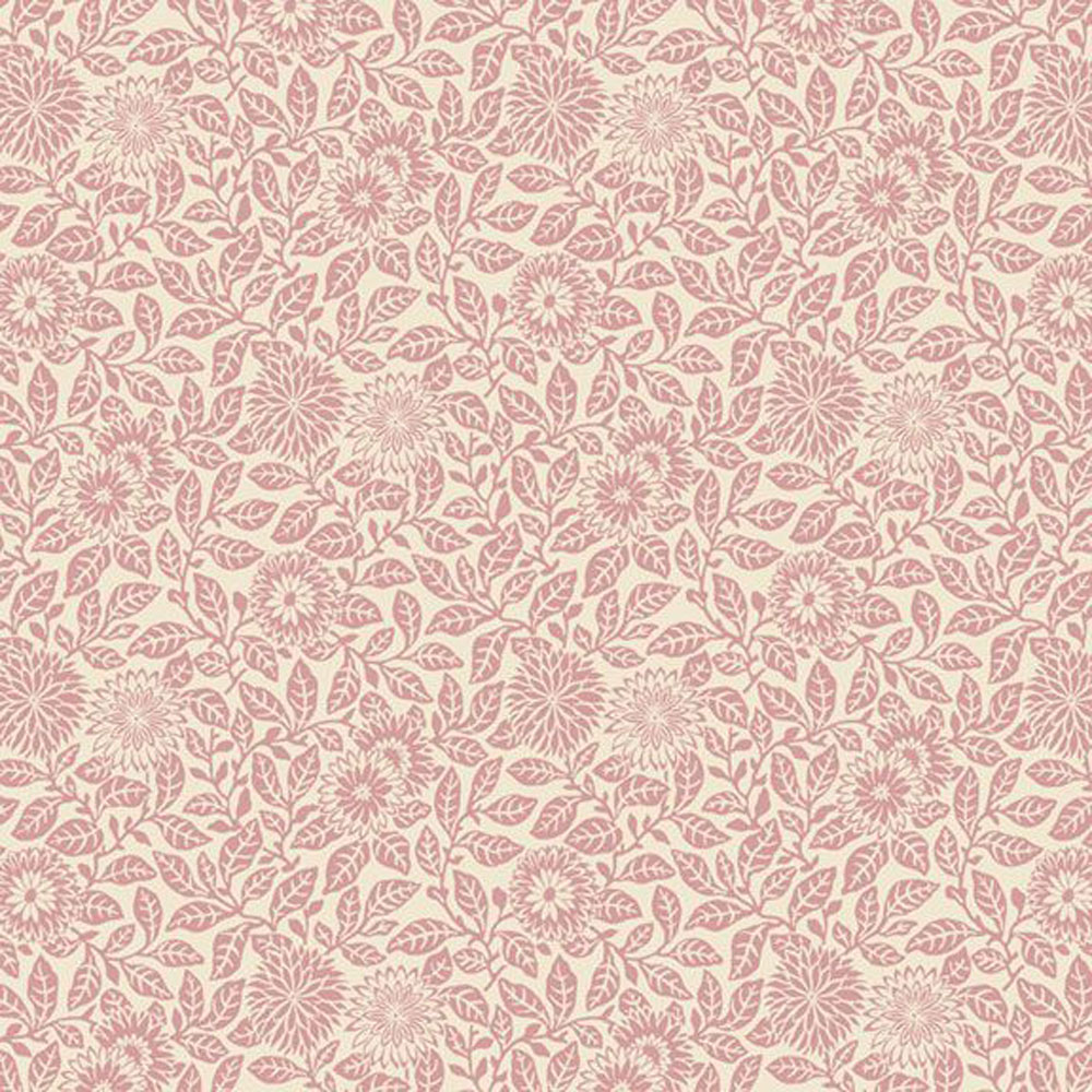 100% Cotton - Wild Flowers (Flower Field) - R651627D - Pink - Smithsonian Institution -44 in wide