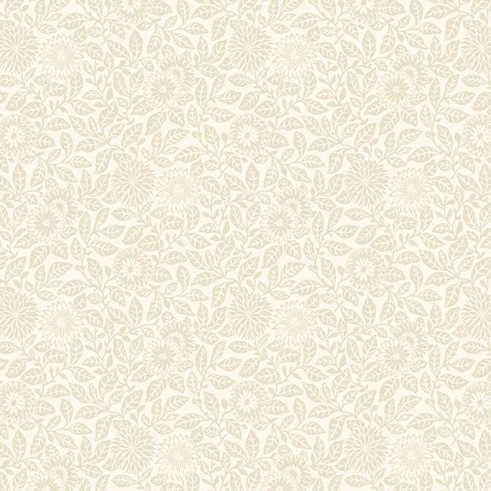 100% Cotton - Wild Flowers (Flower Field) - R651627D - Cream - Smithsonian Institution -44 in wide