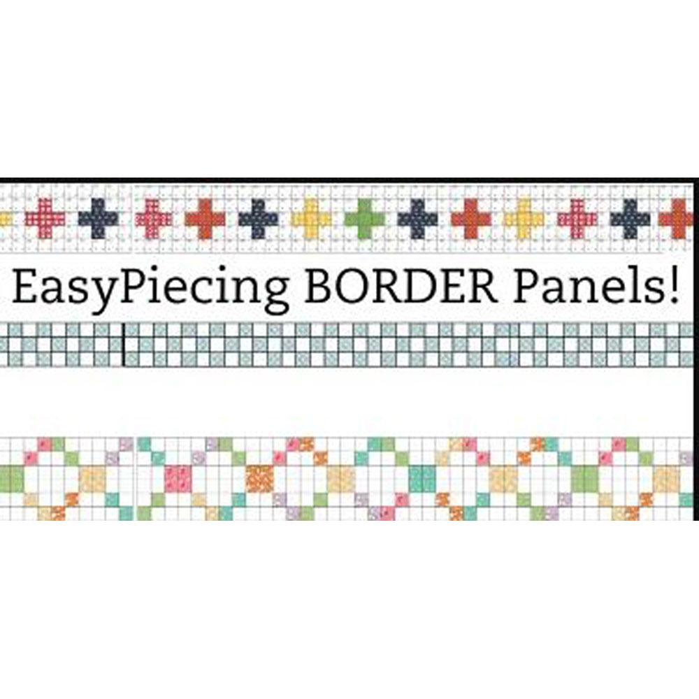 Easy Piecing Grid Border Panel - 1.5" inch Finished - 7.5" x 54" - Price is per Panel - TenSisters Handicraft
