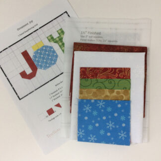 Quilt Kit - Ten Sisters - Ornament Joy - Easy Piecing Quilt Kit -14in x 21.5in