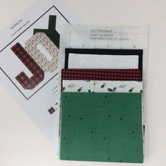Quilt Kit - Ten Sisters - Holiday Joy - Easy Piecing Quilt Kit -14in x 21.5in