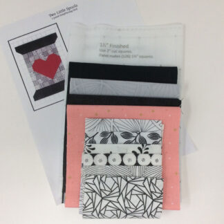 QK - Ten Sisters - Spool with Heart - Easy Piecing Quilt Kit -14in x 21.5in