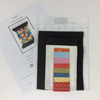 Quilt Kit - Ten Sisters - Multi Colour Spool - Easy Piecing Quilt Kit -14in x 21.5in