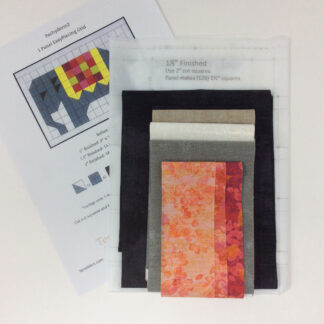 Quilt Kit - Ten Sisters - Pachyderm2 - Easy Piecing Quilt Kit -14in x 21.5in