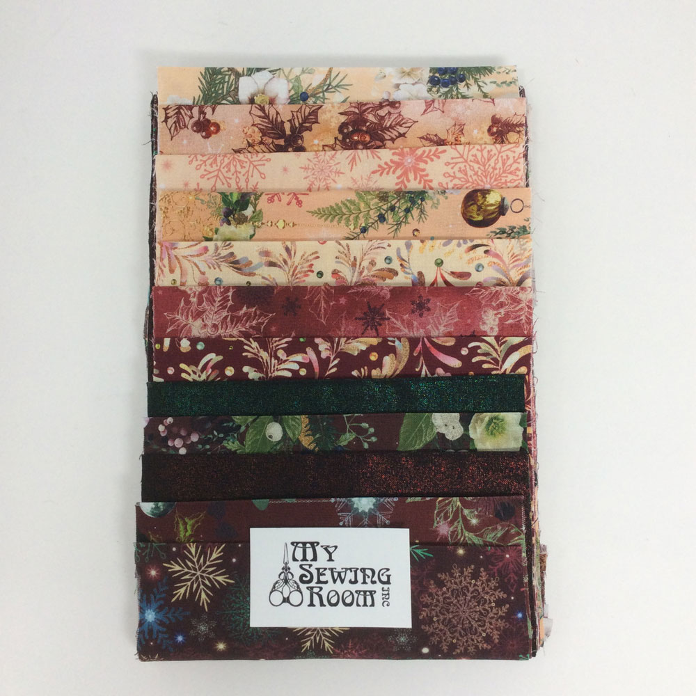 FB - Merriment - Curated Fabric Bundle - 12 unique .15m strips of fabric