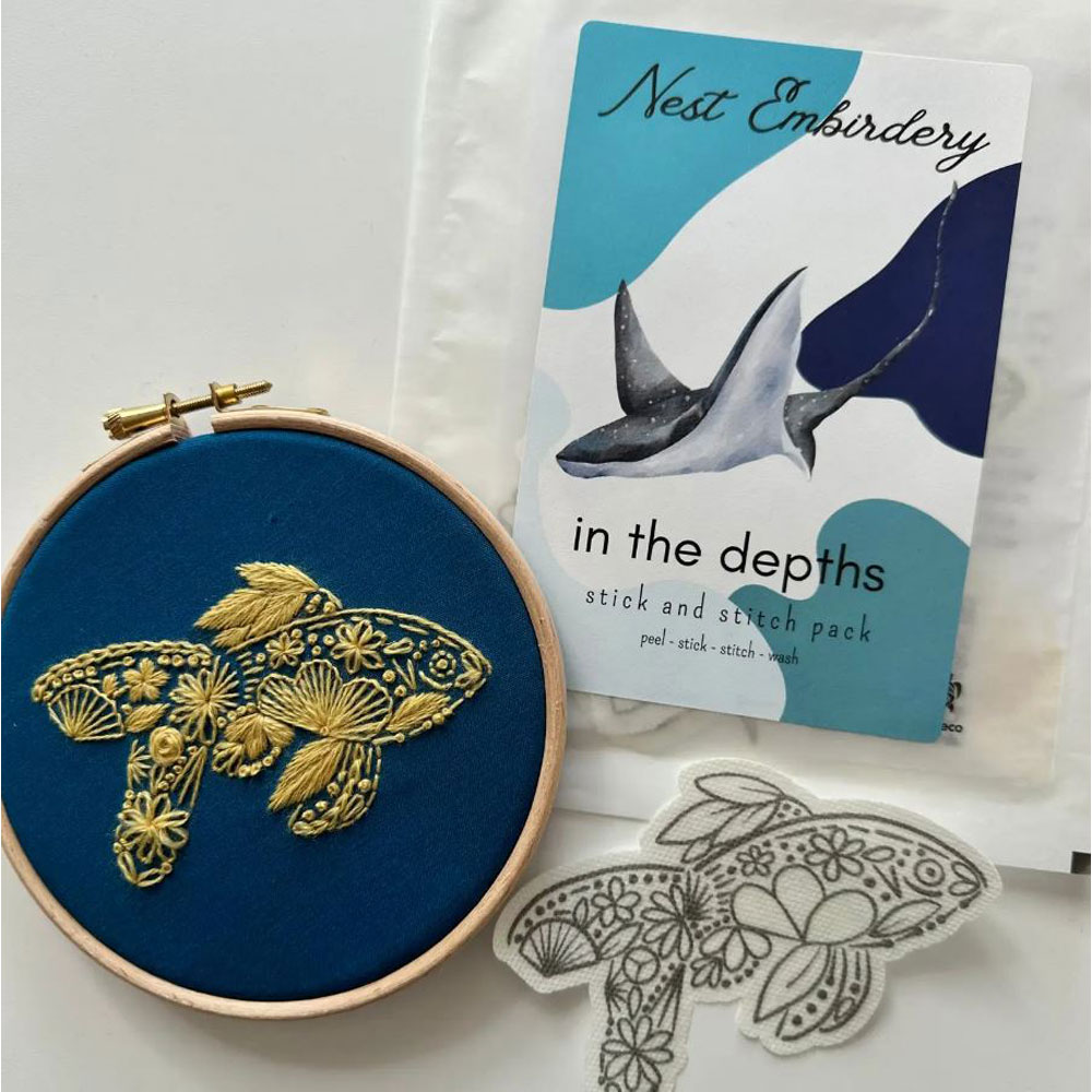 Nest Embirdery - Stick and Stitch Pack - In the Depths