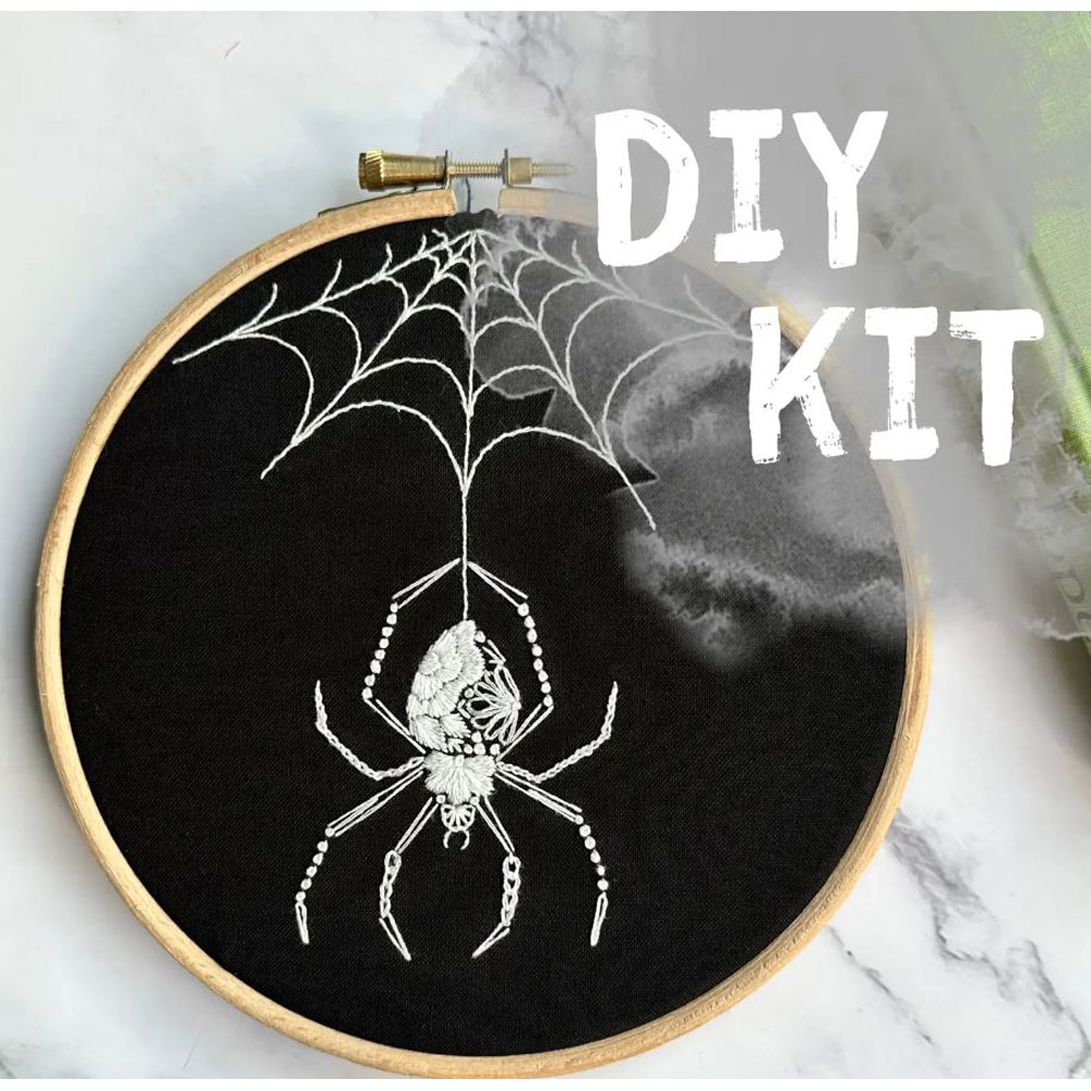 Nest Embirdery - Embroidery Kit - Orb Weaver