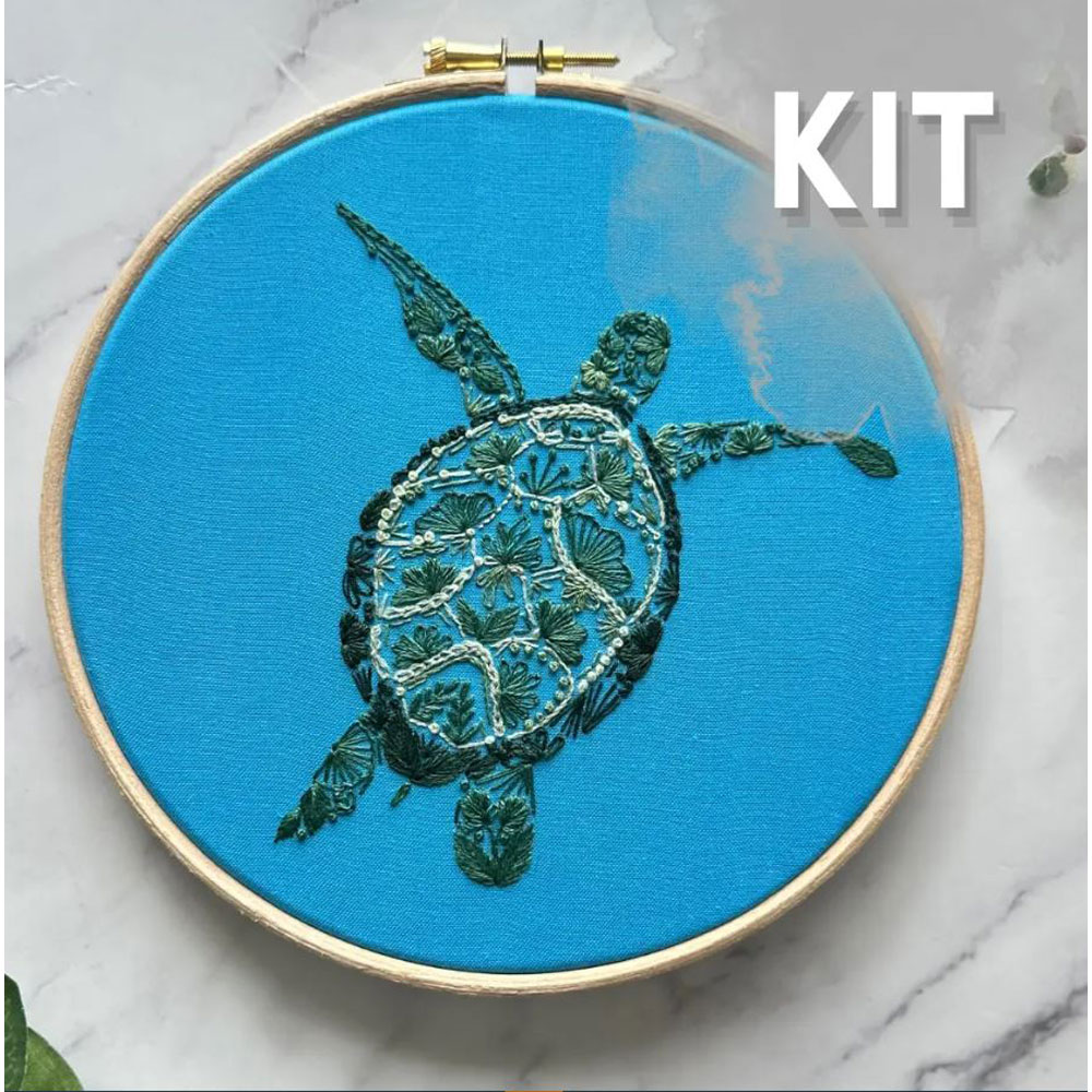 Nest Embirdery - Embroidery Kit - Turtle Time