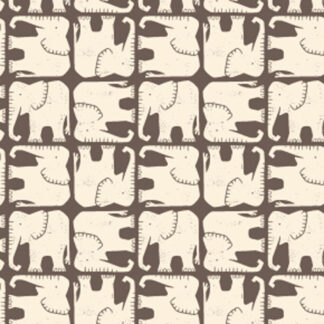 100% Cotton - Rising Sun (Jolly Elephant) - 304292-01 - Willow - Loes Van Oosten