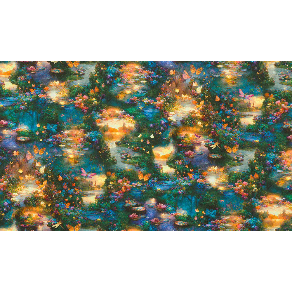 100% Cotton - Night Fable - 23255-268 - Scenic Nature - JK Stewart - 44 in wide