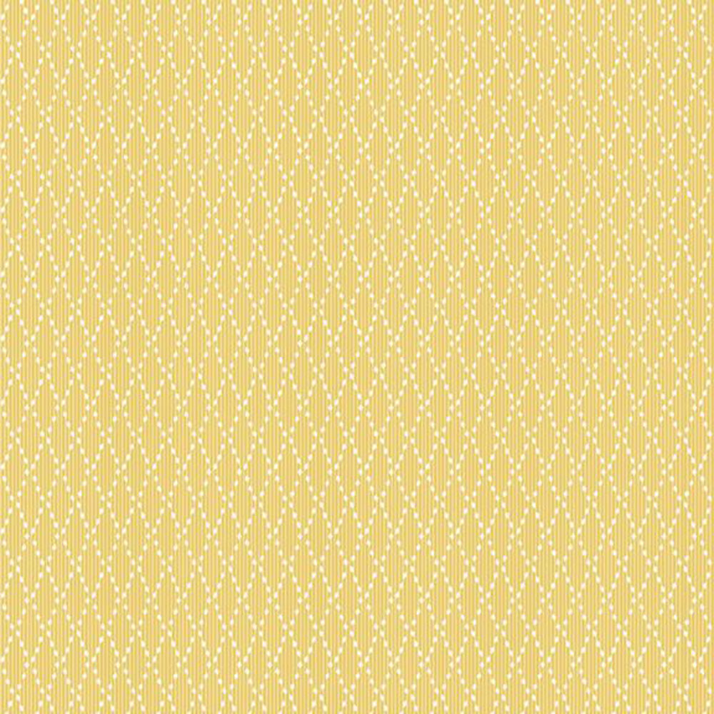 100% Cotton - Middleboro Road (Diamond) - R581564D - Yellow - Suzi Smith - 44 in wide