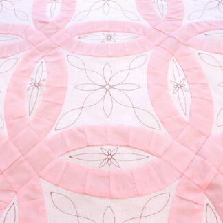 OESD - Embroidery Design - White Flowers Double Wedding Ring Quilting