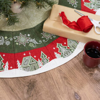 OESD - Embroidery Design - Evergreen Star Christmas Tree Skirt
